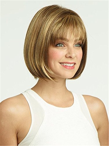 5I Short Straight Hair Bob Wigs Heat Resistant Wig for Women