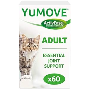 Lintbells-YuMOVE-Cat-Hip-and-Joint-Supplement-for-Stiff-Cats-All-Ages-and-Breeds-60-Capsules YuMOVE Cat | Joint Supplement for Cats, with Glucosamine, Chondroitin, Green Lipped Mussel, All Ages and Breeds | 60…