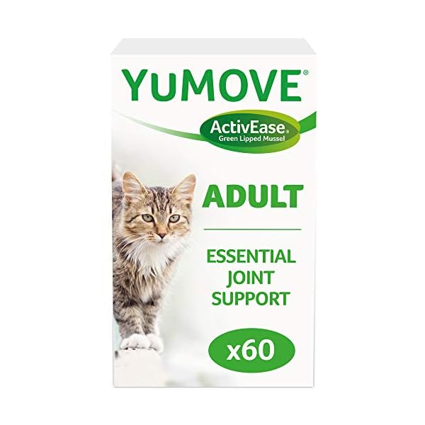 YuMOVE Cat | Joint Supplement for Cats, with Glucosamine, Chondroitin, Green Lipped Mussel, All Ages and Breeds | 60…