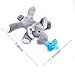 2-Pack Elephant Pacifiers Holder,STAR-FLY Lovely No Toxicity Removable Animals Infant Pacifiers with Plush Animal Toy Baby Newborn Pacifier Orthodontic Nipples.