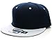 L.O.G.A. Plain Adjustable Snapback Hats Caps (Many Colors). (One Size, Navy White)