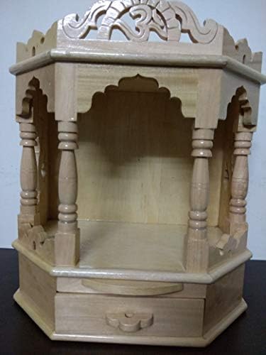 Sahil traders Temple/Home Temple/Sevan Wooden Temple/Pooja Mandir/Mandapam 8" W x 14" L