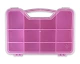 Toys and Crafts Storage Organizer Case Box - Fits Up To 75 Mini Figures Threads In All Styles Shopkins, Num Noms, Pikmi Pops, CollEGGtibles and Others (Pink)