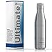 Ezisoul Insulated Stainless Steel Sports Water Bottle - No Leaks, Sweating or Toxins - Brushed Stainless Steel - 25oz