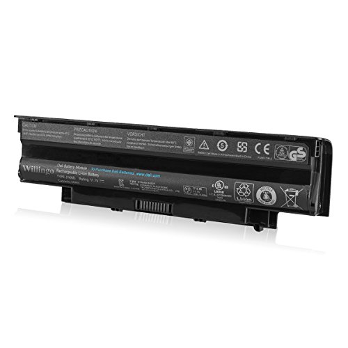 Willingo Replacement Battery for Dell J1KND Compatable for Inspiron N4010 N4010D N5010 N5050 13R 14R 15R laptop 04YRJH, 06P6PN, 07XFJJ, J1KND WT2P4 [6-Cell 4400mAh/48Wh]