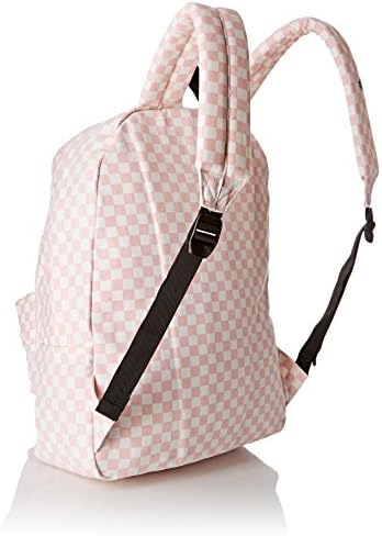 vans peach checkerboard backpack