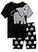 Dolphin&Fish Little Boys Elephant Cotton Short Pajamas Kids Clothes Toddler Pjs size4