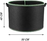 LLWQuanZSS Hylong 78L Potato Tomato Grow Bags 3-Pack - Soft-Sided Planters view 3