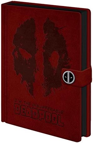 Deadpool Notebook Splat Logo Official Marvel Red Premium A5