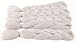 WIGENIUS 5 Pieces Jumbo Braid Hair Extensions High Temperature Kanekalon Braiding Hair Fiber for Twist Ombre Braiding Hair Hot Water Setting Xpressions Braiding Hair Gray Color (5PCS, Gray)