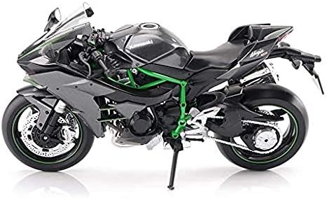 ZHSJ Educational Toys Remote Control Car Toys Model Car Motorcycle Toy Kawasaki H2 Road Locomotive Simulation Alloy Car Model Metal Toy Car