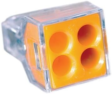 Wago Wire Connector 600 V Clear 4 Conductor 100 / Box