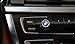 2 Piece 12mm Car Radio button emblem Sticker Badge Decals Decoration Logo Fit For BMW