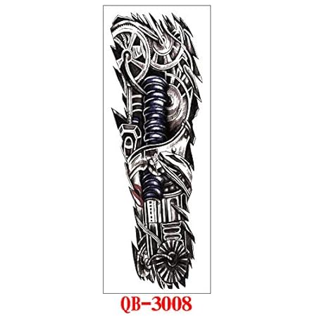 Handaxian 3pcs Complet Bras Autocollant De Tatouage Mis Bras