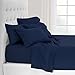 Ivy Union Premium Ultra-Soft Microfiber Sheet Set Twin Extra Long, Twin XL (Dark Blue)