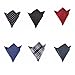 Hello Tie Men's Jacquard Pocket Squares Handkerchiefs 6pcs/lot Multicolor