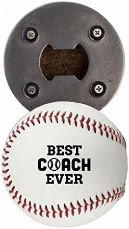 Baseball Bottle Opener Best Coach Printed Gift Personalized Baseball- Official Size-Thanks Coach,Team Custom Design Real Baseball Gift