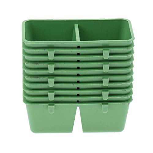 VANKOA 10x Bird Parrot Feeding Cups, Food Water Bowls Dish for Small Animal, Chinchilla, Ferret, Cockatiel, Conure, Parakeet