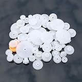 Walfront 64 Kinds Gear Pulley Kit Plastic Belt Worm Set for DIY Cars Robots view 8