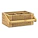Totally Bamboo Lattice Flatware Caddy with Handle
