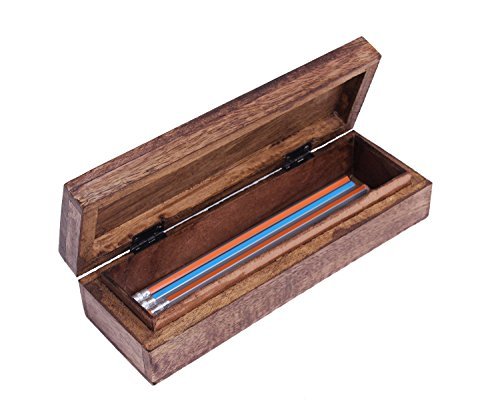 Diwali Gifts Decorative Wooden Watch Necklace Bracelet Holder Keepsake Box Long Jewelry Accessories Makeup Brush Organizer Multipurpose - Thumbnail 2