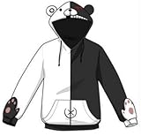 Mxnpolar Dangan-ronpa Black and White Bear Thickening Jacket Hoodies Coat Cosplay XXL