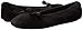 isotoner Women's Terry Ballerina Slipper, Black, 9.5-10.5
