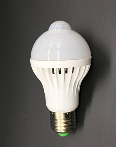 XFT-CK 5W AC 85-265V Auto Switch PIR Infrared Motion Light Bulb Detection Sensor Light Sensor LED Bulb Energy Saving Night Lamp (DayLight)(2 PACK)