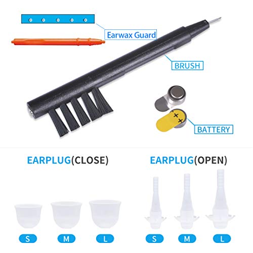 TKING Mini Hearing Amplifier for Adults, Invisible in Ear Canal, Digital Noise Reduction Feedback Cancelling,Aid and Assist Hearing (Battery Type)