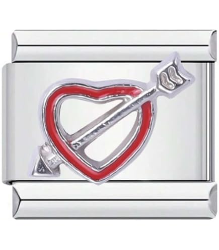 Son With Heart Laser 9mm Italian Charm - Fits Classic 9mm Italian Charm Bracelets - UK