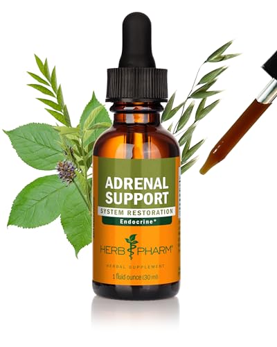 Herb Pharm Adrenal Support Liquid Herbal Formula with Eleuthero and Licorice Li…