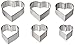 Ateco Graduated Heart Cookie Cutters, Set of 6