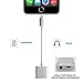 iPhone 7 Adapter, iPhone 7 Plus Accessories Charge and Headphone Splitter Adapter for Lightning