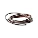 Realeather RCL33250-02 Calf Leather Lace for Crafts and Jewelry Making, 0.125 x 50', Dark Brown, 1-Spool
