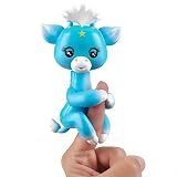 WowWee Fingerlings Baby Giraffe - Lil' G (Blue) - Friendly Interactive Toy