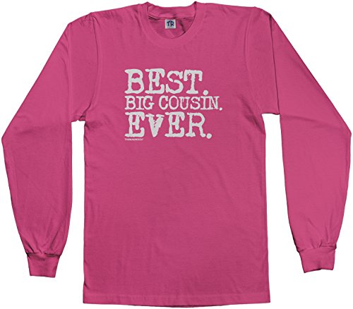 Threadrock Big Girls’ Best Big Cousin Ever Youth L/S T-Shirt