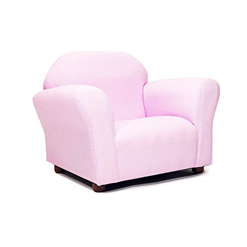 KEET Roundy Kid's Chair Gingham, Pink