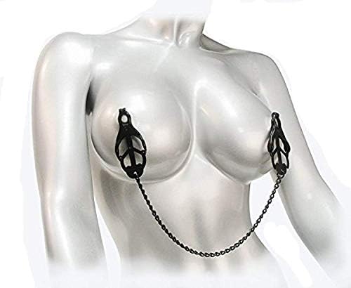 CWYQA Shirt Toy Black Fetish Japanese Clover Nipplê Clamps Stainless Steel Pinch Nipplê Clip Adult Sexv'sy Toys for Woman