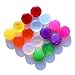DGOL 160pcs Shinning Colorful Mushroon Shape Sewing Craft Buttons Kids Clothes Coat Button Mixed 8 Color