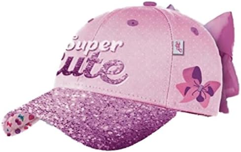 Jojo Bow Cap JoJo Siwa Pink Glittter Super Cute Cap with Large Detatchable