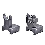 Ade Advanced Optics TCFPRO Tactical Flip Up Iron Rear/Front Sight Mount (Sports)