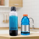 DrinkMate Soda Maker Carbonation Bottles 2 Pack 1L Black view 2