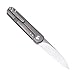 Kizer Cutlery Folding Pocket Knife Front Flipper Drop Point Blade Titanium Handles Tactical Knife with Titanium clip,Kizer Justin Lundquist Feist Ki3499