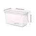 Refrigerator Pantry Organizer Bin, BAMONA 2 Pcs Kitchen Vegetable Fruit Food Holder Storage Freezer Cabinet Box with Lid & Handle