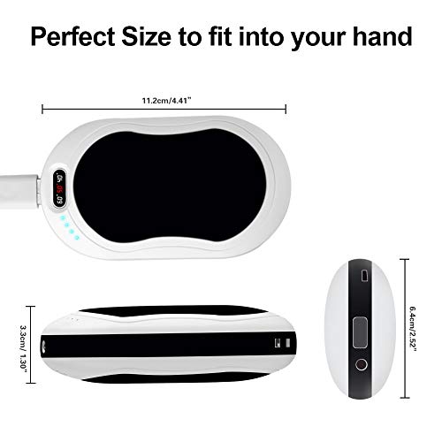 Hand Warmers Rechargeable 3in1, 6000mAh Portable USB Electric Pocket Hand Warmer/Power Bank