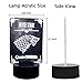 Game of Thrones Winter is Coming House Stark of Winterfell Direwolf 3D LED Acrylic Optical Illusion Night Light A Song of Ice and Fire Home Room Decor Cool Table Lamp(House Stark)