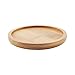 T4U 3 Inch Planter Pot Bamboo Saucer Round Set of 6, Succulent Pot Holder Drainage Tray for Most Small Ceramic Succulent Planters Holding Drainage Water