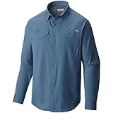 Columbia Men's Silver Ridge Lite Long Sleeve Shirt, Steel, Large