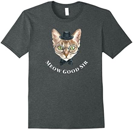 Mens Fancy Cat - Meow Good Sir T-Shirt 3XL Dark Heather