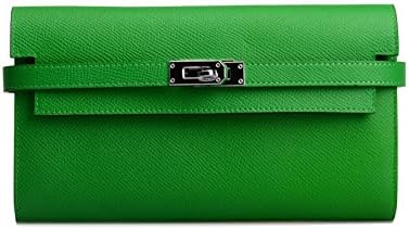 Anifeel Women's Padlock Genuine Leather Wallets Purse Billfold (Bamboo)